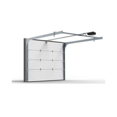 Porte Sectionnelle Manuelle StandardLine Linteau 100mm Lisse Gris Ral 7016 L5000xH2000 4M