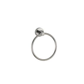 Porte-Serviette Anneau Lotus Poli En Acier Aisi 304 - Fixation Avec Vis Incluses