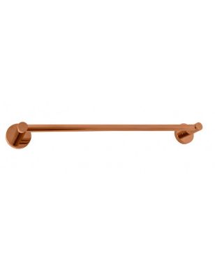 Porte-serviette mural COLORADO en laiton rose gold brossé 64,3cm