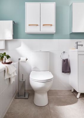 Porte-serviettes 2 barres Koros acier chromé GoodHome 60 cm