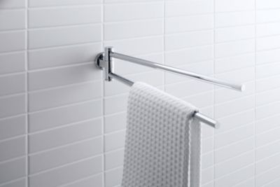 Porte-serviette chromé série Felce