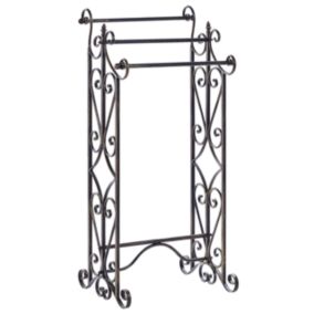 Porte-serviettes 45 x 90 cm noir CHILLAN