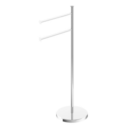 Porte-serviettes à poser 2 barres en acier inoxydable chromé Cavally GoodHome
