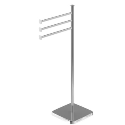 Porte-serviettes à poser 3 barres en acier inoxydable chromé Teesta GoodHome