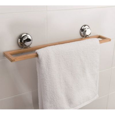 Porte-serviettes Double Mural 60 Cm - Support De Salle De Bain En Acier Inoxydable Noir Mat à 2