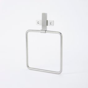 Porte-serviettes anneau Amantea inox brossé GoodHome