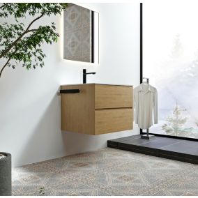 Porte-serviettes auto-adhésif HH21 pour meubles salle de bain, Noir brossé
