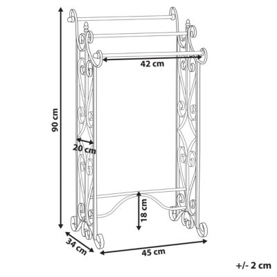 Porte-serviettes CHILLAN Métal Gris