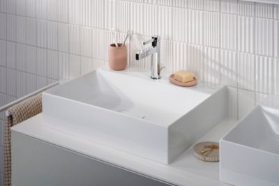 Porte serviettes double 45 cm blanc mat Addstoris Hansgrohe