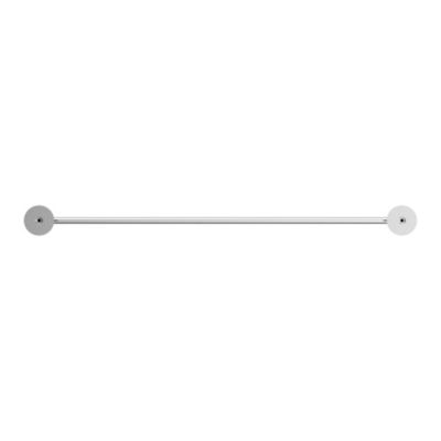 Porte-serviettes double mural en acier inoxydable chromé l.60 cm Cavally GoodHome