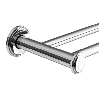 Porte-serviettes double mural en acier inoxydable chromé l.60 cm Endell GoodHome