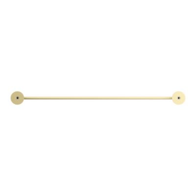 Porte-serviettes double mural en acier inoxydable or l.60 cm Cavally GoodHome