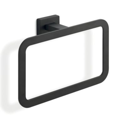 Porte-Serviettes En Acier Inoxydable Noir Mat