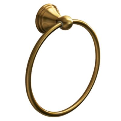 Porte-Serviettes En Anneau D'acier Finition Bronze