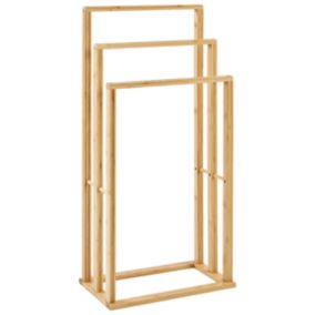 Porte-serviettes en bambou 40 x 81 cm bois clair TUPELO