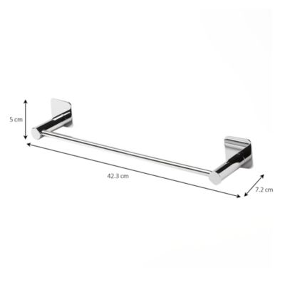Porte-serviettes Koros acier chromé GoodHome 40 cm