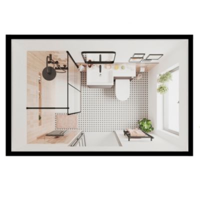 Porte-serviettes Koros acier chromé GoodHome 40 cm