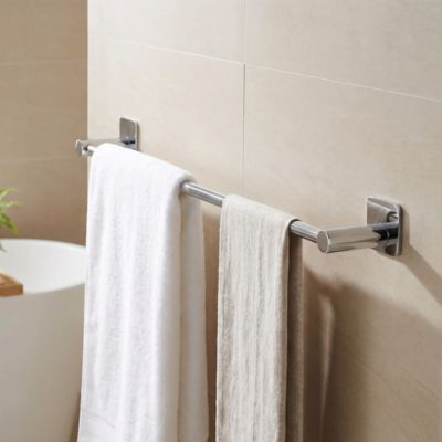Porte-serviettes Koros acier chromé GoodHome 60 cm