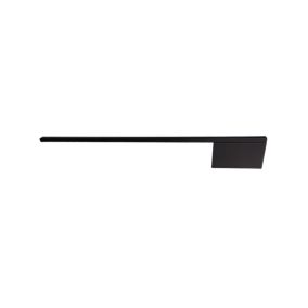 Porte serviettes l.39 cm en métal noir pour meuble sous vasque, Pamili