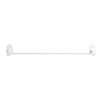Porte-serviettes mural en acier inoxydable blanc l.60 cm Cavally GoodHome