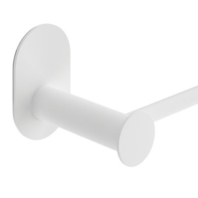 Porte-serviettes mural en acier inoxydable blanc l.60 cm Cavally GoodHome