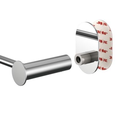 Porte-serviettes mural en acier inoxydable chromé l.40 cm Cavally GoodHome