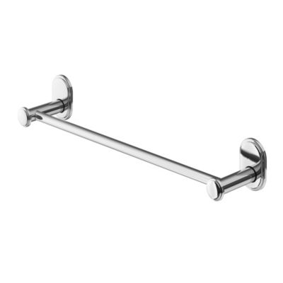 Porte-serviettes mural en acier inoxydable chromé l.40 cm Endell GoodHome