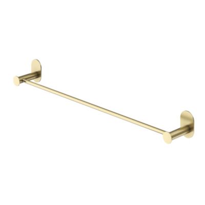 Porte-serviettes mural en acier inoxydable or l.60 cm Cavally GoodHome