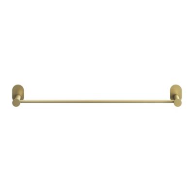 Porte-serviettes mural en acier inoxydable or l.60 cm Cavally GoodHome