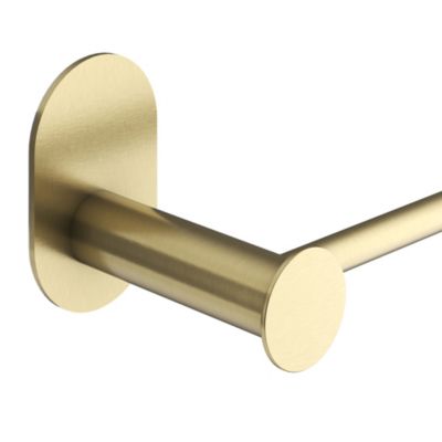 Porte-serviettes mural en acier inoxydable or l.60 cm Cavally GoodHome