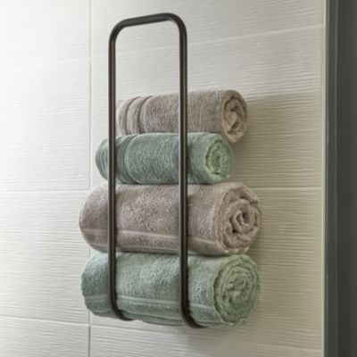 Rangement pour serviettes de salle de bain Crochets muraux en bois