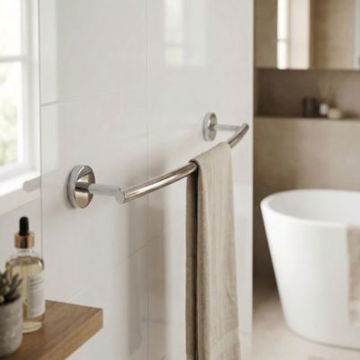 Porte-serviettes Ormara chromé GoodHome 48 cm