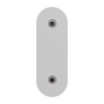 Porte-serviettes pivotant mural en acier inoxydable blanc Cavally GoodHome