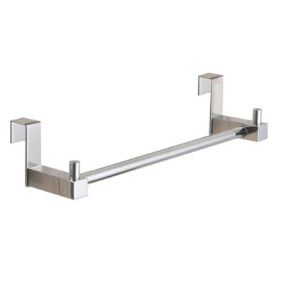 Porte-serviettes sans perçage de 36 cm en acier inoxydable finition chrome poli Kibath
