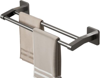 Porte-serviettes - Sans perçage - Porte-serviettes de bain 50cm