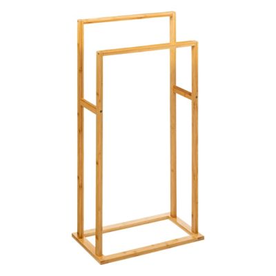 Porte serviettes sur pied en bambou H.81,5 cm 5Five