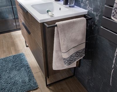 Porte-Serviettes Sur Pied En Métal Gris - 4 Barres Échelle - Inclinable - Pour Salle De Bain, Salon, Chambre - 49,69x166,14 Cm - 2