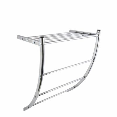 Porte serviettes  étagère murale en Acier chromé MSV