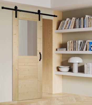Porte seule bois épicéa HORIZON 1 vitrage 730