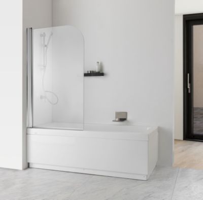 Porte simple pour baignoire verre clair 6mm - giada