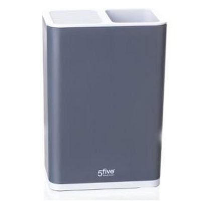 Porte Ustensiles & Bloc Couteaux "Néo" 23cm Gris