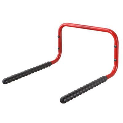 Support mural pour vélo – Porte-vélos horizontal pour garage ou maison,  crochets de fixation robustes pour vélos de route, VTT ou vélos hybrides