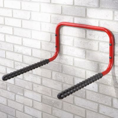Porte-vélos pour le garage coloris rouge Mottez fixation murale capacité 2 vélos