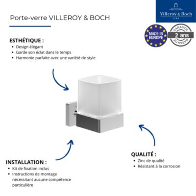 Porte-verre VILLEROY ET BOCH Elements - Striking  aspect or brossé