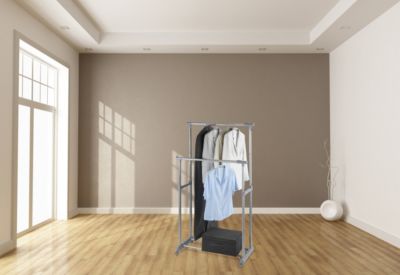 Porte-vêtement double extensible H. 168 cm x L. 163 cm Wenko gris