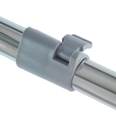 Porte-vêtement double extensible H. 168 cm x L. 163 cm Wenko gris