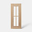 Porte vitrée de meuble de cuisine GoodHome Alpinia chêne l. 29.7 cm x H. 71.5 cm
