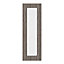 Porte vitrée de meuble de cuisine GoodHome Chia effet chêne grisé H. 89,5 x l. 29,7 cm x Ép. 18 mm