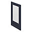 Porte vitrée de meuble de cuisine GoodHome Garcinia bleu mat l. 49.7 cm x H. 71.5 cm