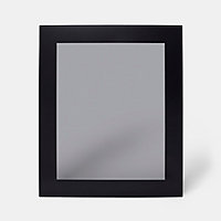 Porte vitrée de meuble de cuisine GoodHome Winterana Noir l. 59.7 cm x H. 71.5 cm